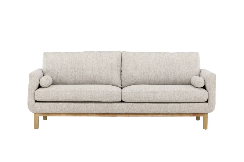 Vanlig sofa uten divan og sjeselong Venture Home Olympos 3-seters sofa Beige, undefined