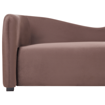 3-seters sofa Veltada - Mørkebrun - Møbler - Sofaer - Fløyel sofaer