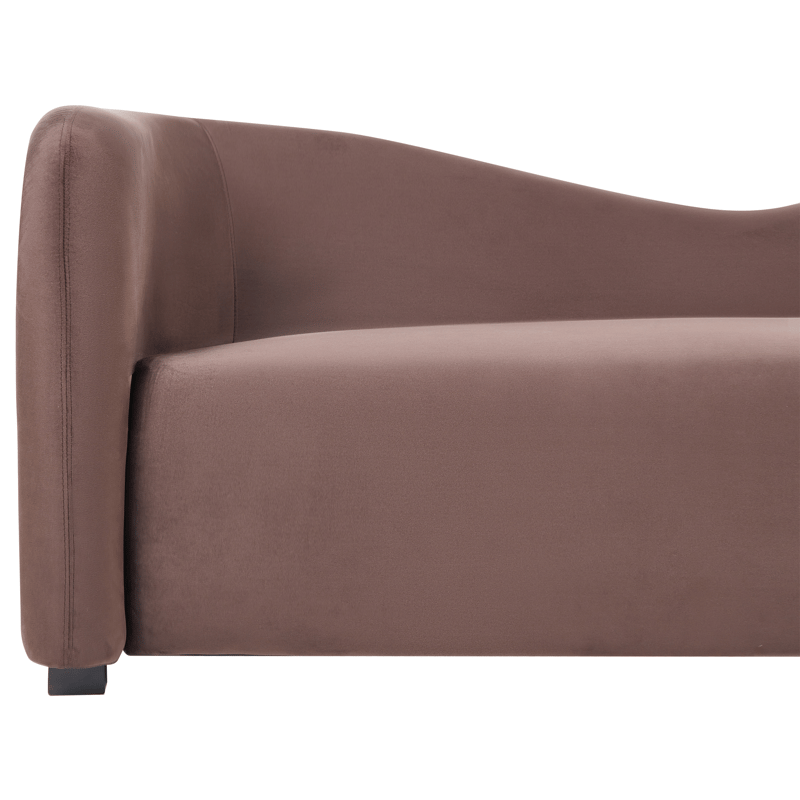 3-seters sofa Veltada - Mørkebrun - Møbler - Sofaer - Fløyel sofaer
