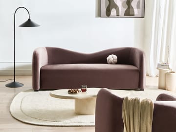 3-seters sofa Veltada - Mørkebrun - Møbler - Sofaer - Fløyel sofaer