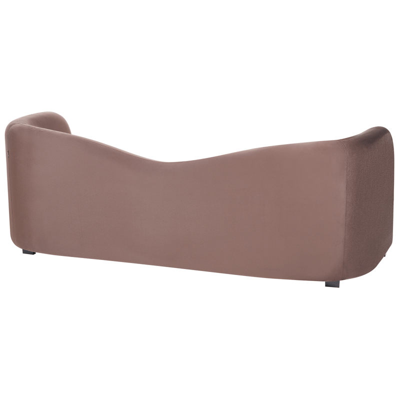 3-seters sofa Veltada - Mørkebrun - Møbler - Sofaer - Fløyel sofaer