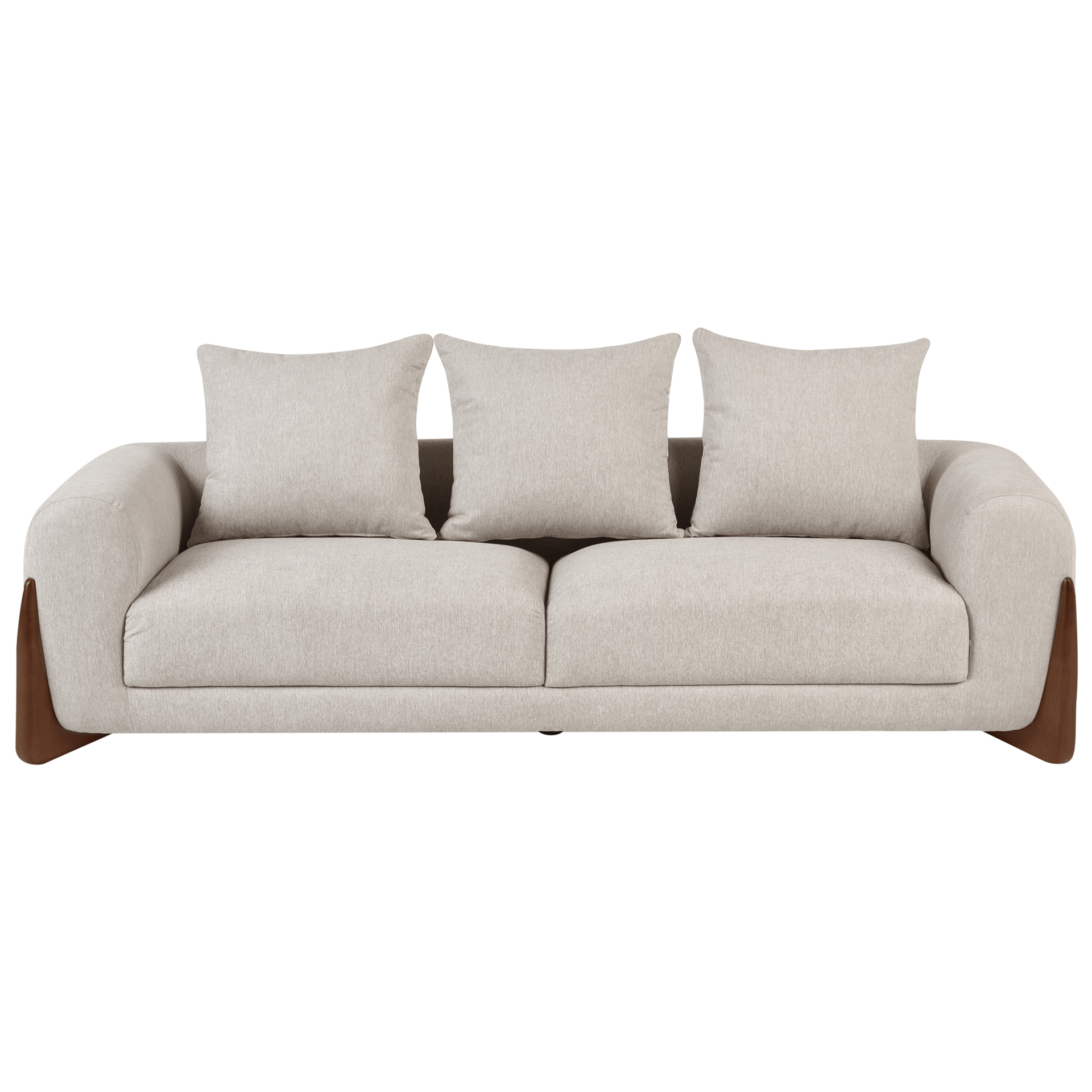 3-seters sofa Vinliden - Mørkebrun, taupe