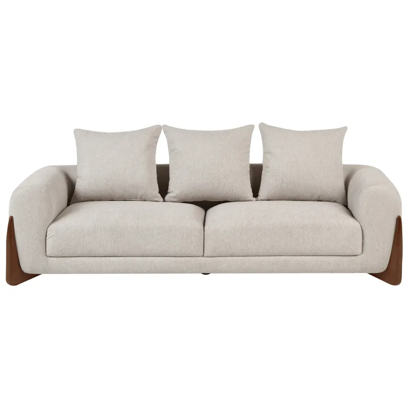 3-seters sofa Vinliden, Mørkebrun, taupe