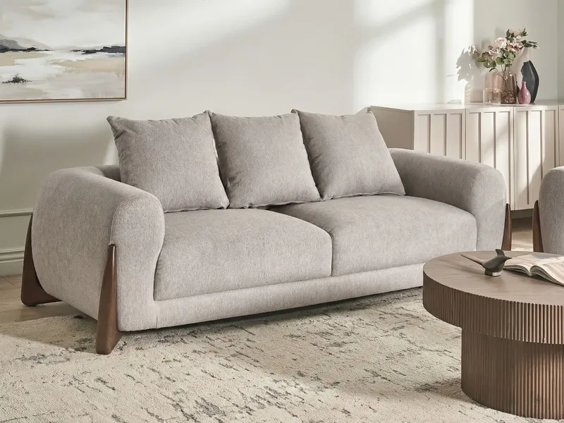 3-seters sofa Vinliden - Mørkebrun, taupe - Møbler - Sofaer - Sofa 3 seter