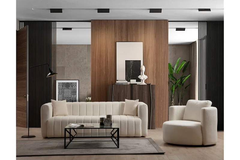 Viraa Sofa 3-seter - Beige - Møbler - Sofaer - Sofa 3 seter