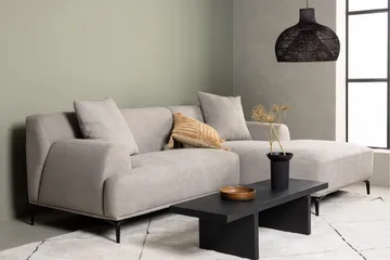 Viskan Sofa 3-seter - Lys grå - Møbler - Sofaer - Sofa med sjeselong - 3 seters sofa med divan
