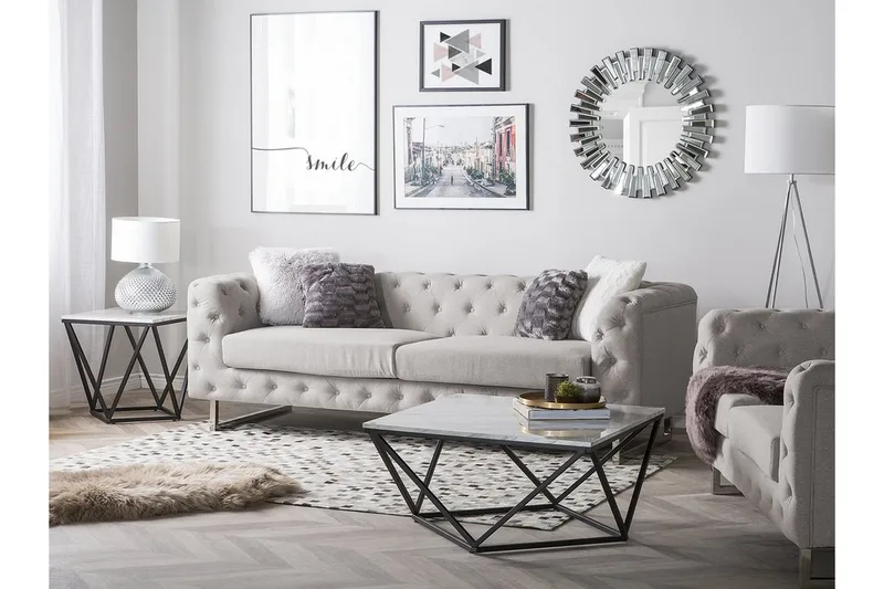 Vissland Sofa 3-Seter - Beige - Møbler - Sofaer - Sofa 3 seter