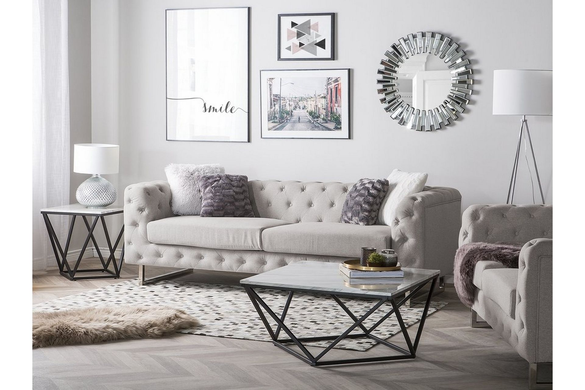 Vissland Sofa 3-Seter - Beige - Møbler - Sofaer - Sofa 3 seter
