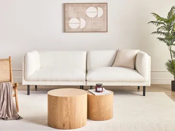 3-seters sofa Vorgod Bouclé - Off-White - Møbler - Sofaer - 2 seter sofa