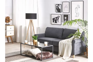 Warmoth Sofa med Rullearmlener i Stoff - Grå - Møbler - Sofaer - Sofa 3 seter