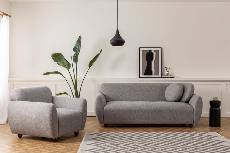 Whitecliffs Sofa 3-seters - Grå - Møbler - Sofaer - Sofa 3 seter