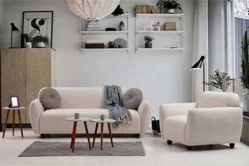 Whitecliffs Sofa 3-seters - Krem - Møbler - Sofaer - Sofa 3 seter
