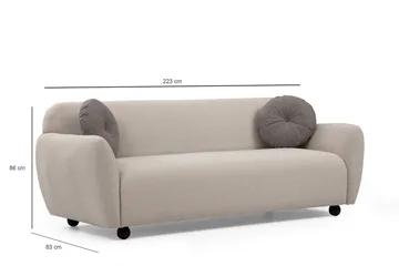 Whitecliffs Sofa 3-seters - Krem - Møbler - Sofaer - Sofa 3 seter