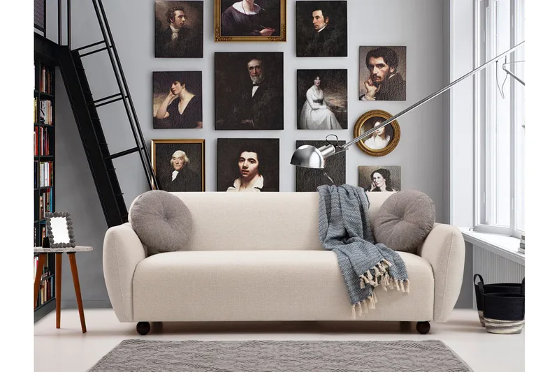 Whitecliffs Sofa 3-seters - Krem - Møbler - Sofaer - Sofa 3 seter