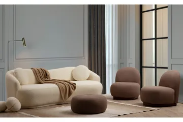 Yarrawonga Sofa 3-seters - Beige|Bouclé - Møbler - Sofaer - Sofa 3 seter