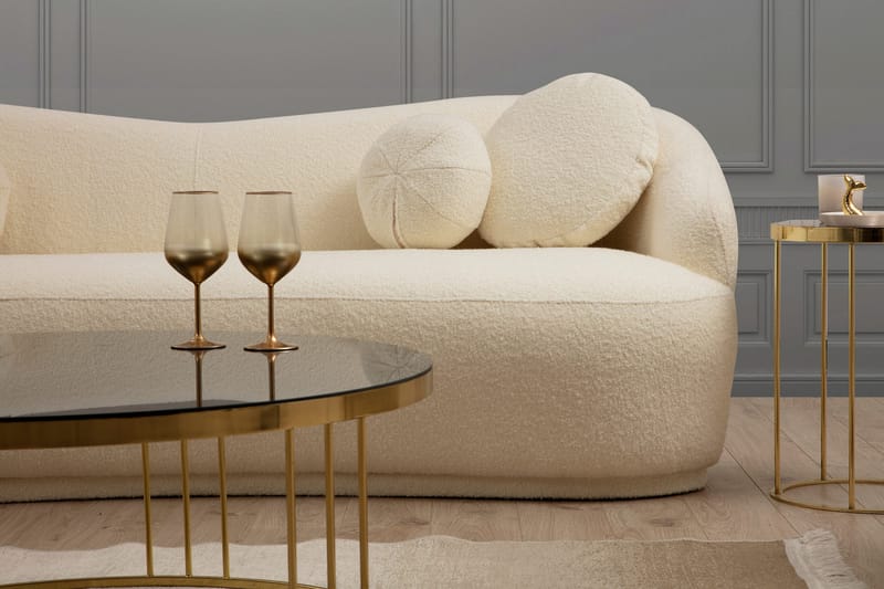 Yarrawonga Sofa 3-seters - Beige|Bouclé - Sofa 3 seter