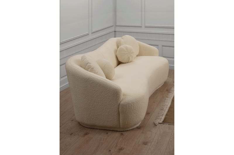 Yarrawonga Sofa 3-seters - Beige|Bouclé - Sofa 3 seter