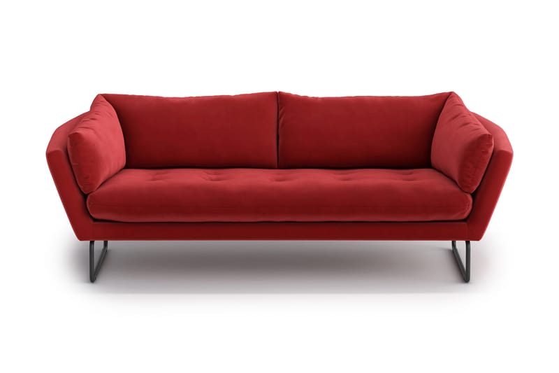 Ynnabo 3-seter Sofa - Rød - Sofa 3 seter