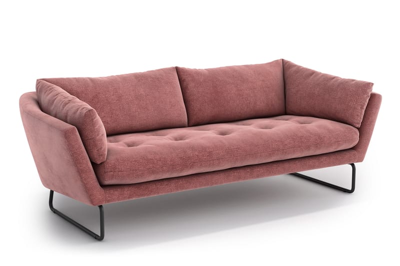 Ynnabo 3-seter Sofa - Rosa - Møbler - Sofaer - Sofa 3 seter