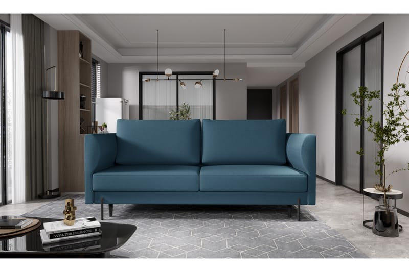 Zerlo 3-seters Sofa - Blå - Møbler - Sofaer - Sofa 3 seter