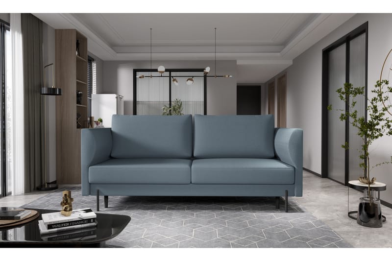 Zerlo 3-seters Sofa - Blå - Møbler - Sofaer - Sofa 3 seter