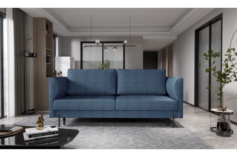 Zerlo 3-seters Sofa - Blå - Møbler - Sofaer - Sofa 3 seter