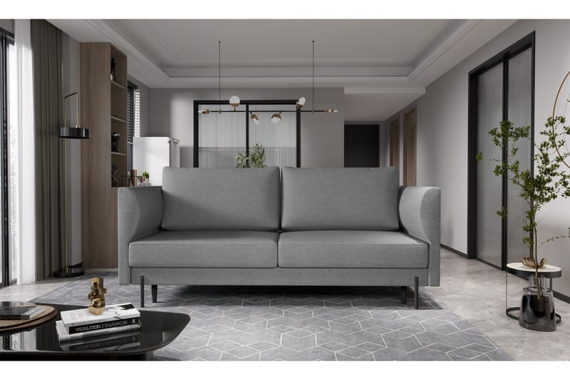 Zerlo 3-seters Sofa - Grå - Møbler - Sofaer - Sofa 3 seter