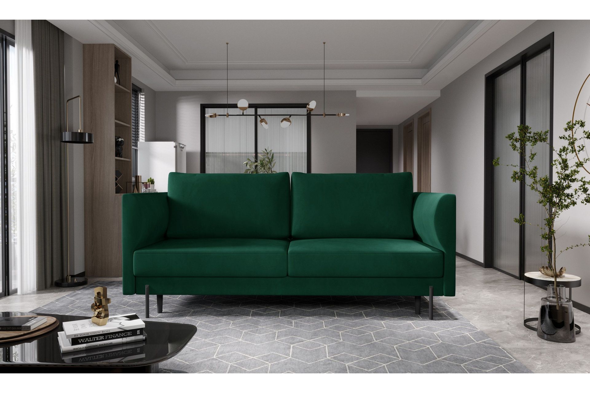 Zerlo 3-seters Sofa - Grønn