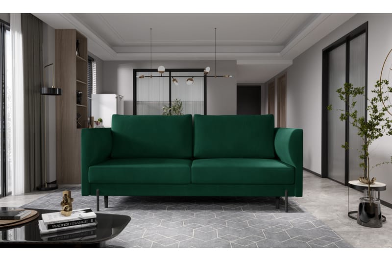 Zerlo 3-seters Sofa - Grønn - Møbler - Sofaer - Sofa 3 seter