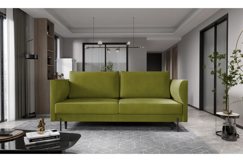 Zerlo 3-seters Sofa - LimeGrønn - Møbler - Sofaer - Sofa 3 seter