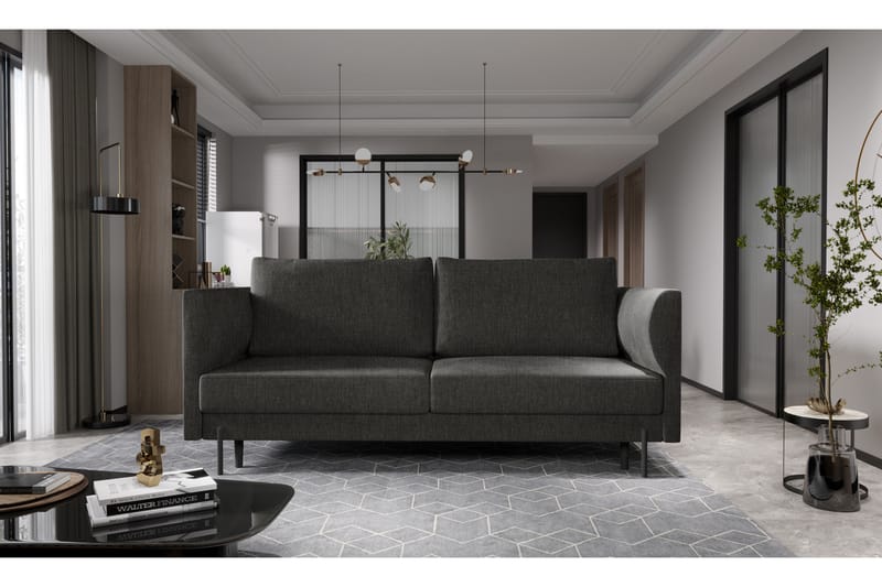 Zerlo 3-seters Sofa - Mørkegrå - Møbler - Sofaer - Sofa 3 seter