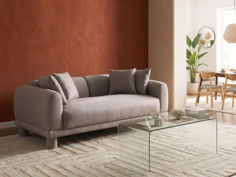 3-seters sofa Pori - Taupe - Møbler - Sofaer - Sofa 3 seter