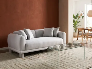 3-seters sofa Pori - Lysegrå - Møbler - Sofaer - Sofa 3 seter