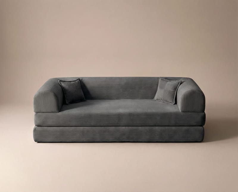 3-seters sovesofa Atelier Del Sofa Legom Eco (190 x 90 x 25 cm) Antrasitt - Antrasitt - Møbler - Sofaer - Sovesofaer