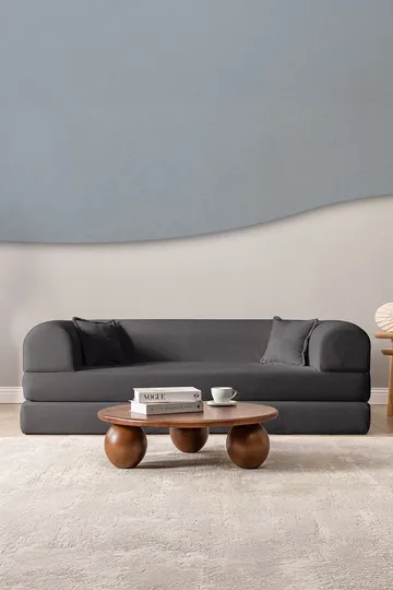3-seters sovesofa Atelier Del Sofa Legom Eco (190 x 90 x 25 cm) Antrasitt - Antrasitt - Møbler - Sofaer - Sovesofaer