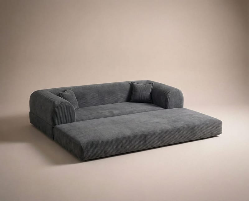 3-seters sovesofa Atelier Del Sofa Legom Eco (190 x 90 x 25 cm) Antrasitt - Antrasitt - Møbler - Sofaer - Sovesofaer