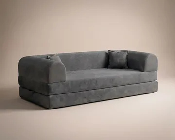 3-seters sovesofa Atelier Del Sofa Legom Eco (190 x 90 x 25 cm) Antrasitt - Antrasitt - Møbler - Sofaer - Sovesofaer
