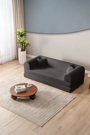 3-seters sovesofa Atelier Del Sofa Legom Eco (190 x 90 x 25 cm) Antrasitt - Antrasitt - Møbler - Sofaer - Sovesofaer