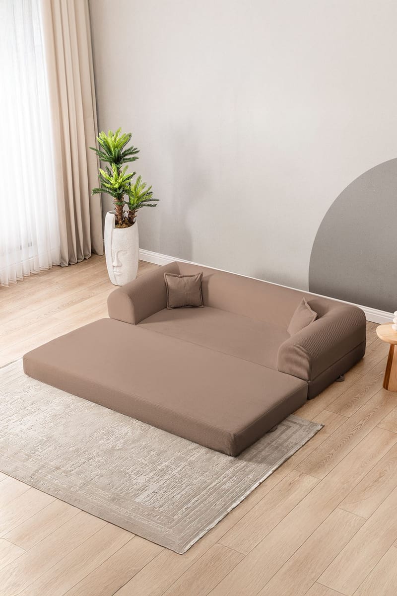 3-seters sovesofa Atelier Del Sofa Legom Eco (190 x 90 x 25 cm) Beige - Møbler - Sofaer - Sovesofaer
