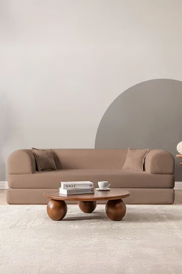 3-seters sovesofa Atelier Del Sofa Legom Eco (190 x 90 x 25 cm) Beige - Møbler - Sofaer - Sovesofaer