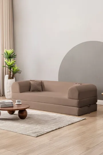 3-seters sovesofa Atelier Del Sofa Legom Eco (190 x 90 x 25 cm) Beige - Møbler - Sofaer - Sovesofaer
