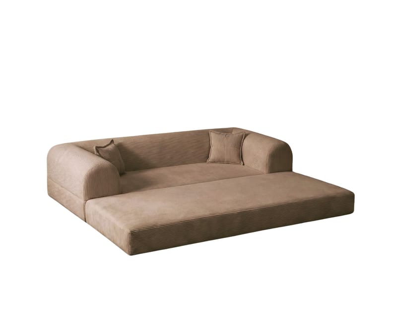 3-seters sovesofa Atelier Del Sofa Legom Eco (190 x 90 x 25 cm) Beige - Møbler - Sofaer - Sovesofaer