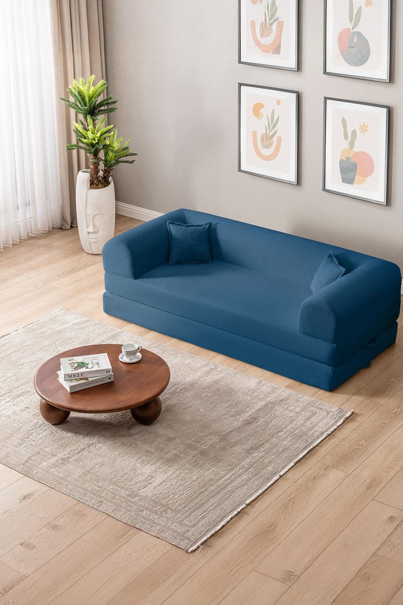 3-seters sovesofa Atelier Del Sofa Legom Eco (190 x 90 x 25 cm) Blå - Møbler - Sofaer - Sovesofaer