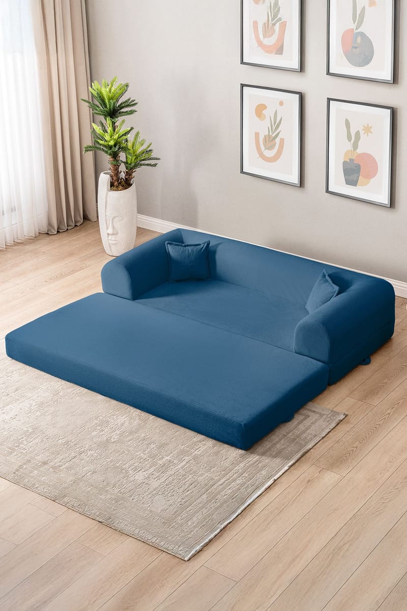 3-seters sovesofa Atelier Del Sofa Legom Eco (190 x 90 x 25 cm) Blå - Møbler - Sofaer - Sovesofaer