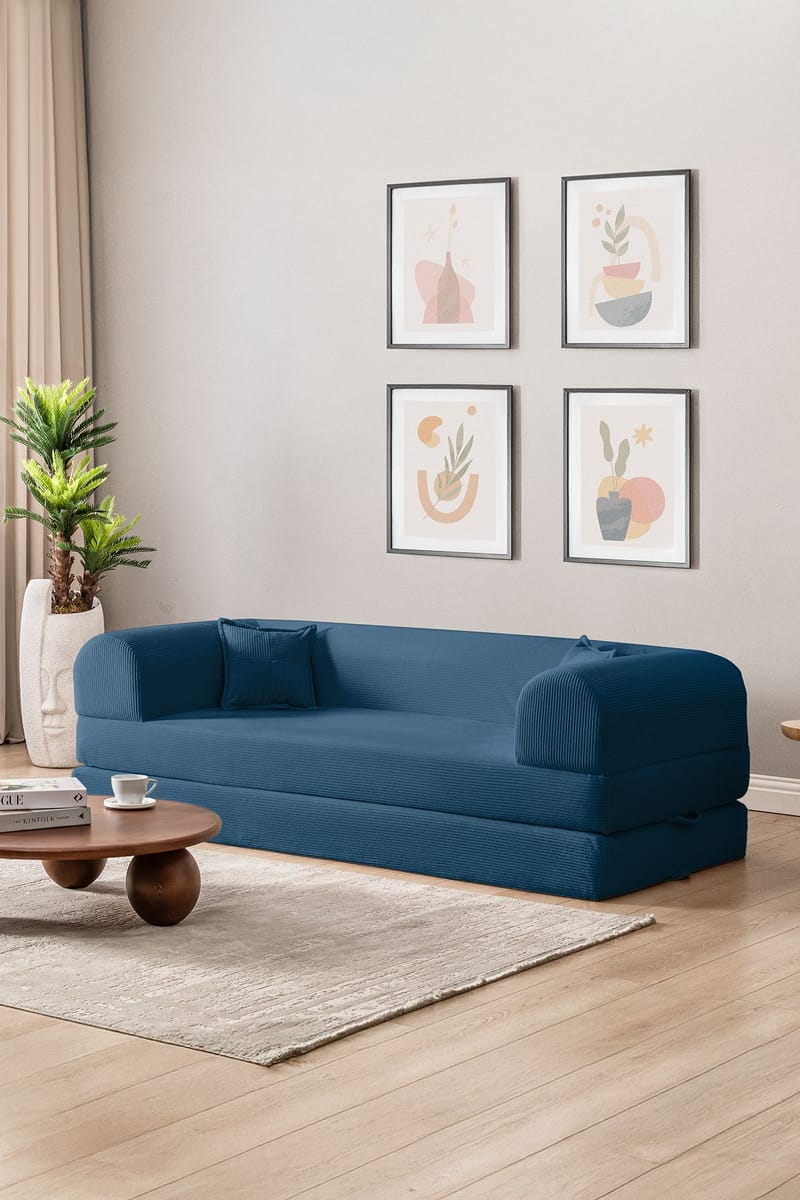 3-seters sovesofa Atelier Del Sofa Legom Eco (190 x 90 x 25 cm) Blå - Møbler - Sofaer - Sovesofaer