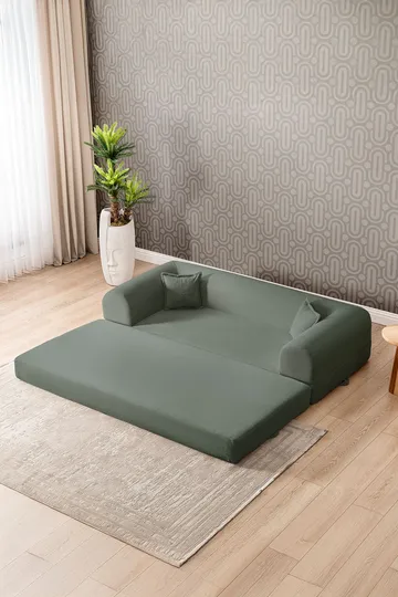 3-seters sovesofa Atelier Del Sofa Legom Eco (190 x 90 x 25 cm) Grønn - Møbler - Sofaer - Sovesofaer