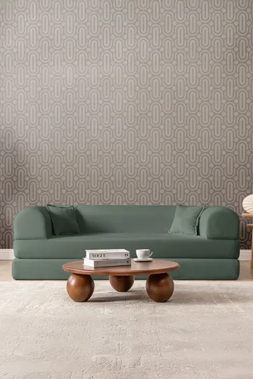 3-seters sovesofa Atelier Del Sofa Legom Eco (190 x 90 x 25 cm) Grønn - Møbler - Sofaer - Sovesofaer