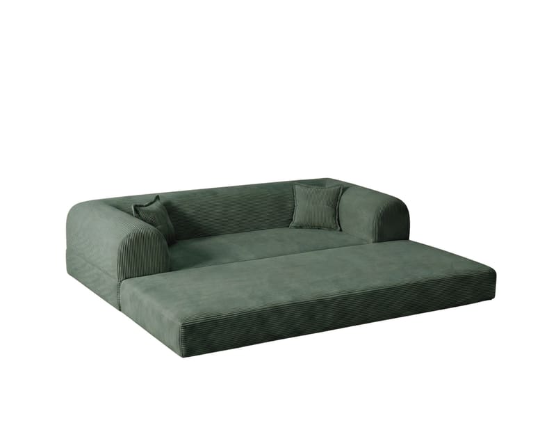 3-seters sovesofa Atelier Del Sofa Legom Eco (190 x 90 x 25 cm) Grønn - Møbler - Sofaer - Sovesofaer