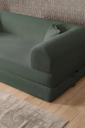 3-seters sovesofa Atelier Del Sofa Legom Eco (190 x 90 x 25 cm) Grønn - Møbler - Sofaer - Sovesofaer