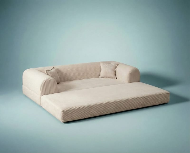 3-seters sovesofa Atelier Del Sofa Legom Eco (190 x 90 x 25 cm) Krem - Møbler - Sofaer - Sovesofaer